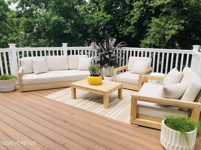 29 Grand Ave, Atlantic Highlands, NJ 07716 - wooden terrace featuring an outdoor living space