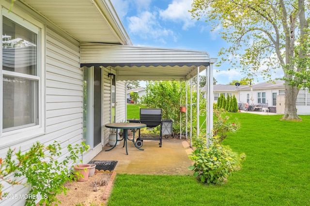 5 Spenser Ct, Brick, NJ 08724 - view of green lawn with a patio area