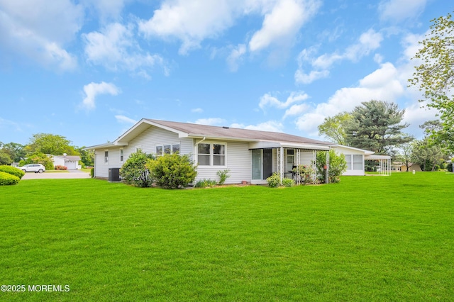 5 Spenser Ct, Brick, NJ 08724 - back of house with central AC and a lawn