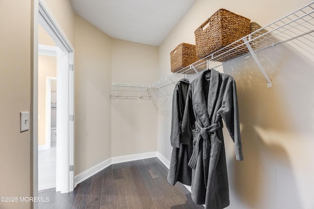 10 Prado Rd, Monroe, NJ 08831 - walk in closet with dark wood-type flooring