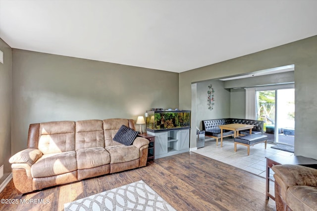 15 Transom Ln, Barnegat, NJ 08005 - living room featuring wood finished floors and baseboards