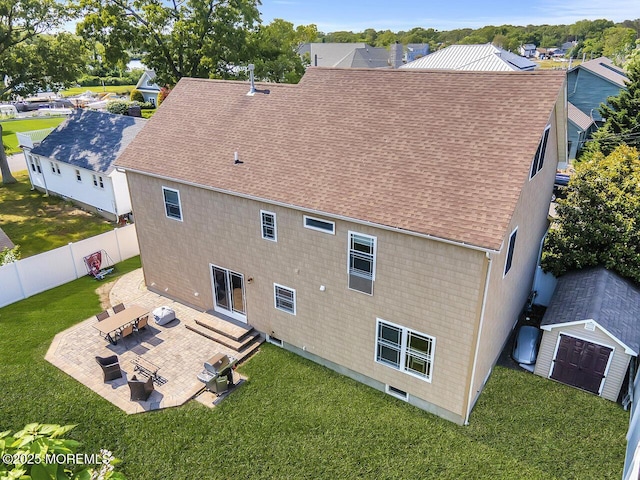 531 Parker Ave, Brick, NJ 08724 - back of house with a patio area and a shingled roof