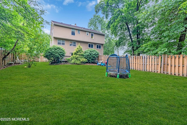 20 Lone Star Ln, Manalapan, NJ 07726 - view of yard featuring a trampoline