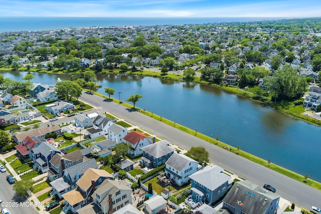 510 Bradley Blvd, Bradley Beach, NJ 07720 - aerial perspective of suburban area featuring a nearby body of water