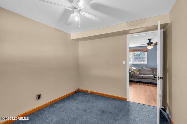 3 Stratton Pl, New Monmouth, NJ 07748 - carpeted empty room with ceiling fan and baseboards
