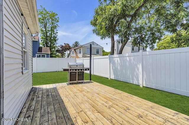 2909 Arthur St, Wall, NJ 07719 - wooden terrace featuring a fenced backyard