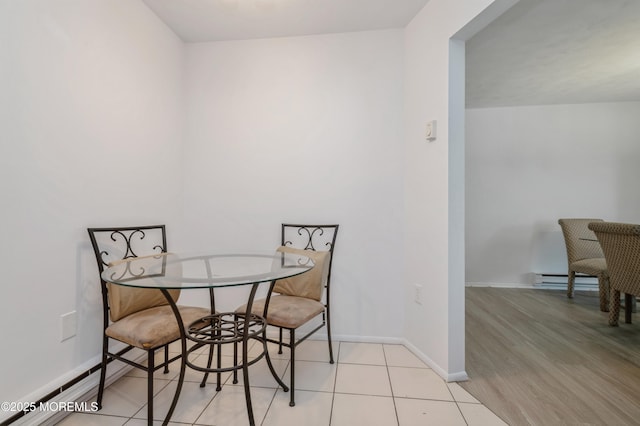 58 Amberly Dr Unit E, Manalapan, NJ 07726 - dining area featuring baseboards and baseboard heating