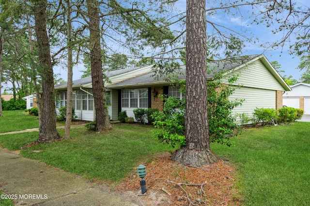 59B Cambridge Cir, Manchester, NJ 08759 - view of front of home featuring a front lawn and brick siding