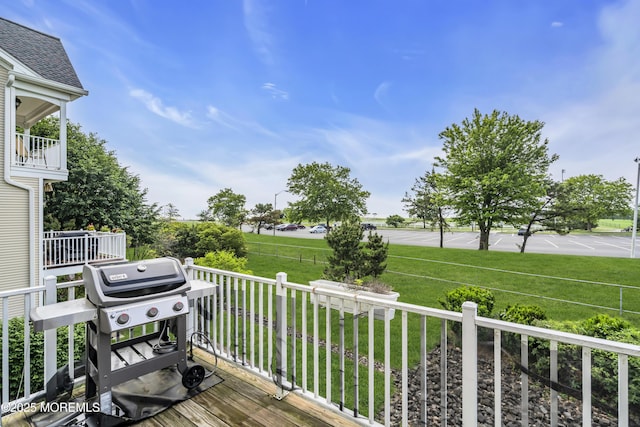 66 Shore Dr Unit 20, South Amboy, NJ 08879 - wooden terrace with a grill and a yard