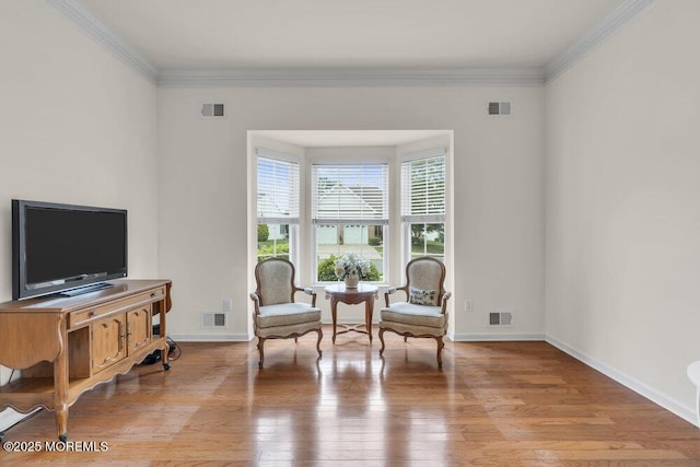 39 Barton Creek Rd, Jackson, NJ 08527 - living area with light wood-style flooring and ornamental molding