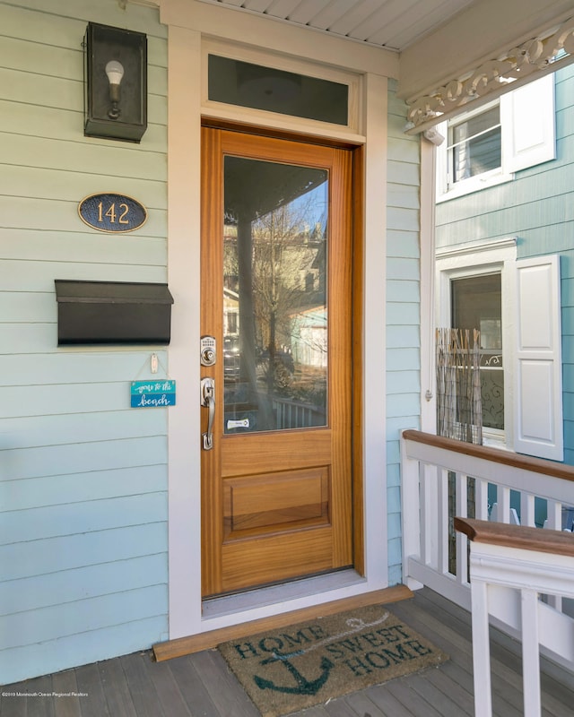 142 Heck Ave, Ocean Grove, NJ 07756 - entrance to property featuring a porch