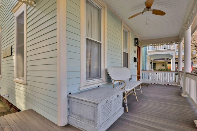 142 Heck Ave, Ocean Grove, NJ 07756 - porch featuring ceiling fan