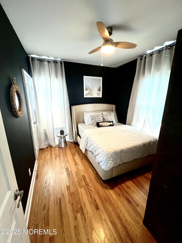 142 Heck Ave, Ocean Grove, NJ 07756 - bedroom with wood finished floors and a ceiling fan