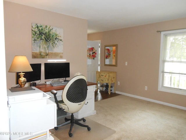 483 Coral Ln, Manahawkin, NJ 08050 - office area with light colored carpet and baseboards