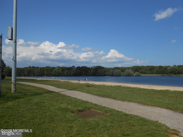 483 Coral Ln, Manahawkin, NJ 08050 - water view featuring a heavily wooded area