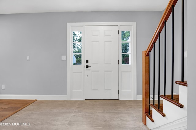 1172 Concord Dr, Brick, NJ 08724 - foyer with baseboards and stairway