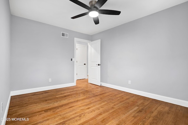 1172 Concord Dr, Brick, NJ 08724 - spare room with baseboards, light wood-style flooring, and ceiling fan