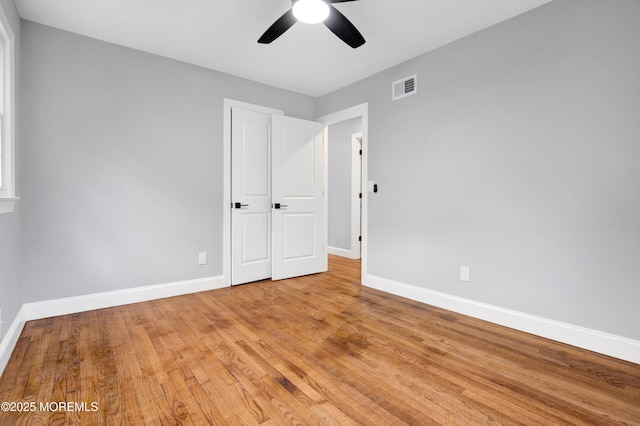 1172 Concord Dr, Brick, NJ 08724 - unfurnished bedroom with baseboards, light wood-style floors, and a ceiling fan