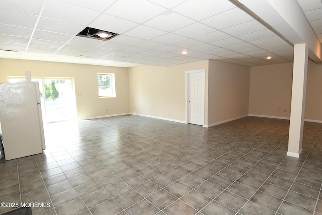 6 Marc Ln, North Hanover, NJ 08562 - empty room with a paneled ceiling and baseboards