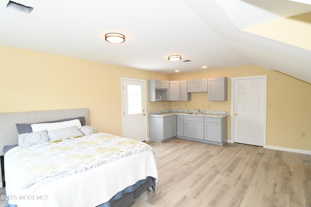 6 Marc Ln, North Hanover, NJ 08562 - bedroom with light wood finished floors and vaulted ceiling