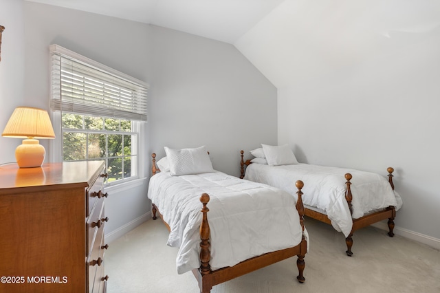 34 Peach Tree Ln, Little Silver, NJ 07739 - bedroom with lofted ceiling and light carpet
