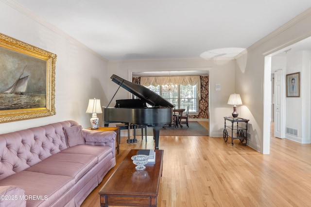 34 Peach Tree Ln, Little Silver, NJ 07739 - living room with wood finished floors and crown molding