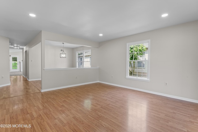1776 Buttonwood Ave, Toms River, NJ 08755 - unfurnished room featuring plenty of natural light, light wood finished floors, baseboards, and recessed lighting
