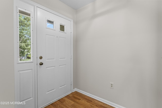 1776 Buttonwood Ave, Toms River, NJ 08755 - entrance foyer with baseboards and dark wood-type flooring