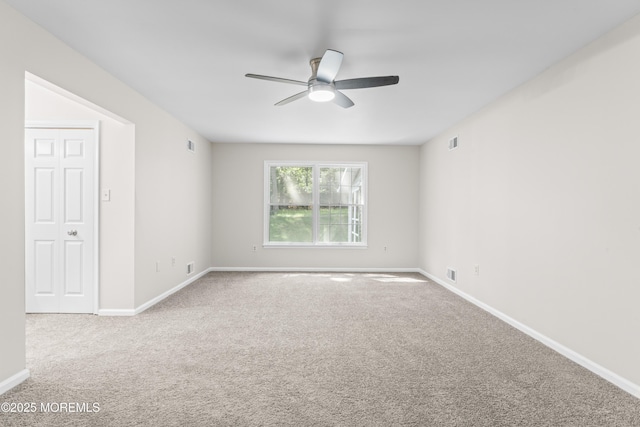 1776 Buttonwood Ave, Toms River, NJ 08755 - spare room with a ceiling fan, carpet flooring, and baseboards