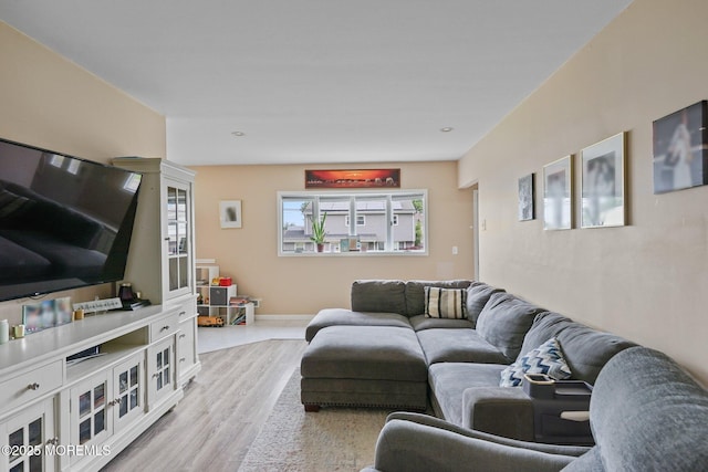 9 W Susan St, Hazlet, NJ 07730 - living room with light wood-type flooring and baseboards