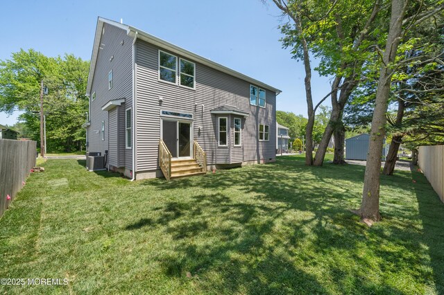 783 Delaware Ave, Manahawkin, NJ 08050 - back of property with entry steps and cooling unit