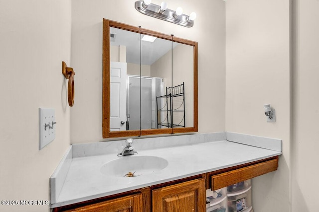 1202 Alpine Trl, Neptune Township, NJ 07753 - bathroom featuring vanity and a shower stall
