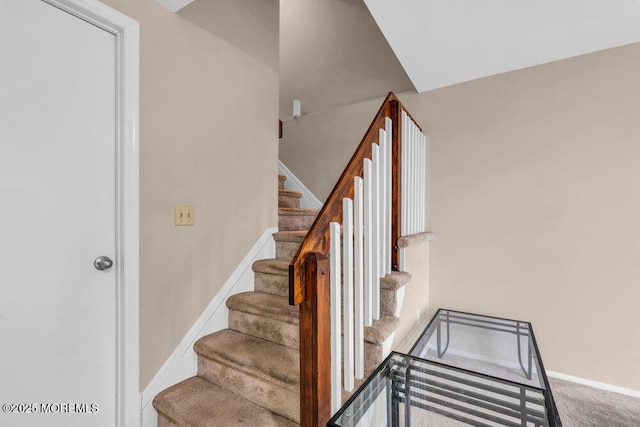 1202 Alpine Trl, Neptune Township, NJ 07753 - staircase with baseboards and carpet floors