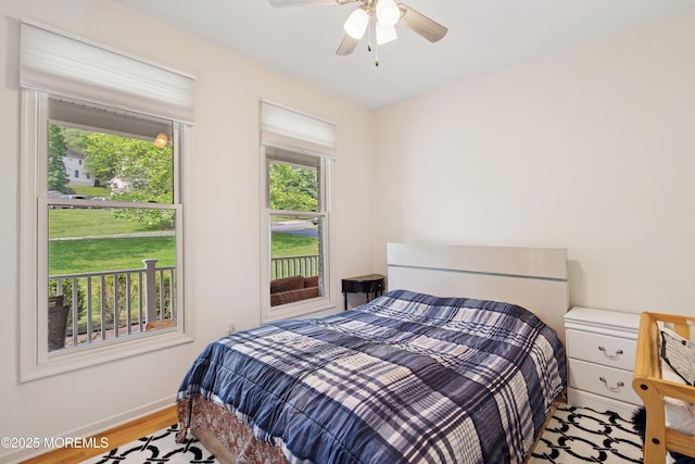 7 Cranberry Ct, Haledon, NJ 07508 - bedroom featuring multiple windows, wood finished floors, and a ceiling fan