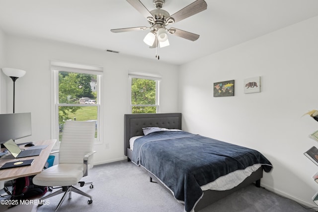 7 Cranberry Ct, Haledon, NJ 07508 - bedroom with light colored carpet and ceiling fan