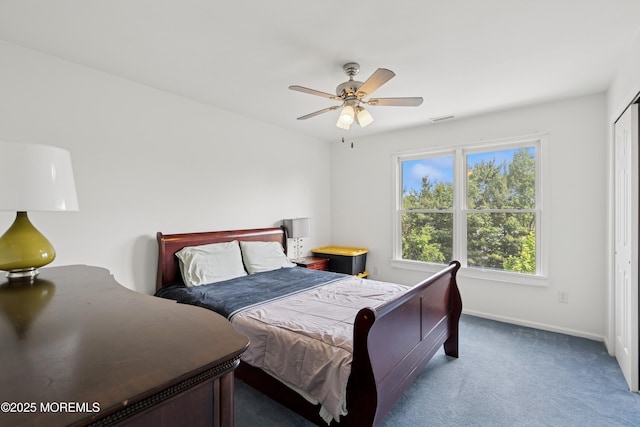 7 Cranberry Ct, Haledon, NJ 07508 - carpeted bedroom featuring baseboards and ceiling fan