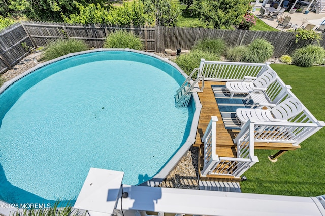 913 Lorillard Ave, Union Beach, NJ 07735 - view of swimming pool featuring a deck