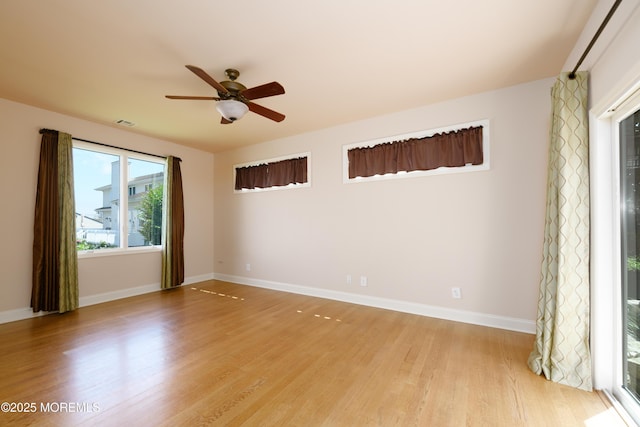 324 Magnolia Ave, Brielle, NJ 08730 - empty room featuring light wood finished floors and a ceiling fan