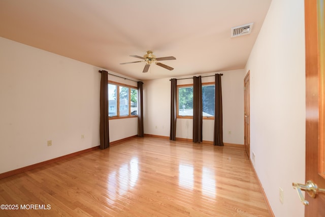 324 Magnolia Ave, Brielle, NJ 08730 - spare room with ceiling fan and light wood finished floors