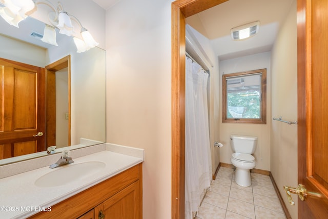 324 Magnolia Ave, Brielle, NJ 08730 - bathroom featuring tile patterned flooring, vanity, and a shower with shower curtain