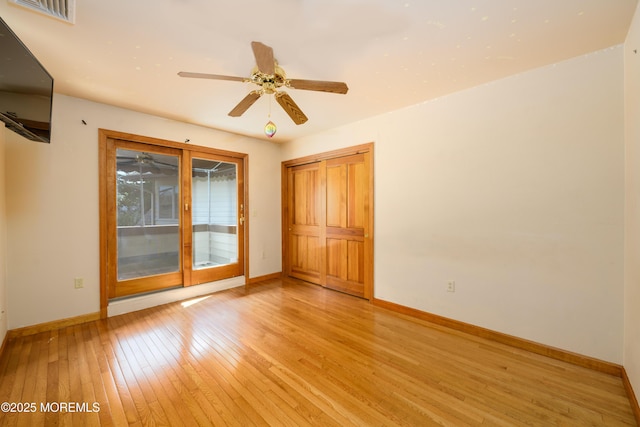 324 Magnolia Ave, Brielle, NJ 08730 - spare room featuring light wood finished floors and ceiling fan