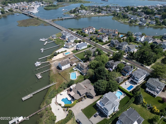 324 Magnolia Ave, Brielle, NJ 08730 - aerial overview of property's location with a nearby body of water and nearby suburban area