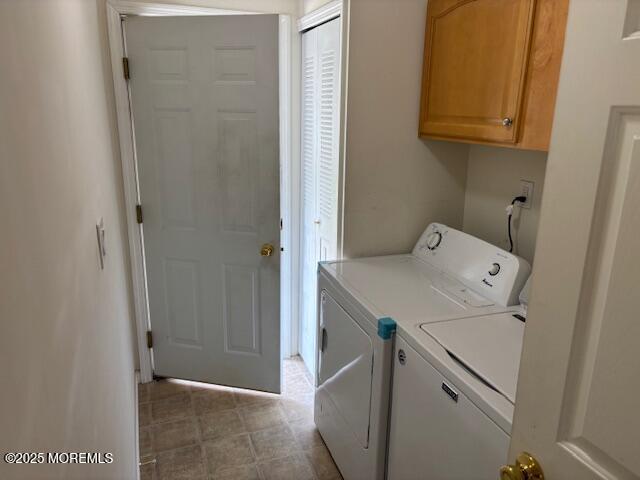 184 Pebble Beach Dr, Mays Landing, NJ 08330 - washroom featuring washer and dryer and cabinet space