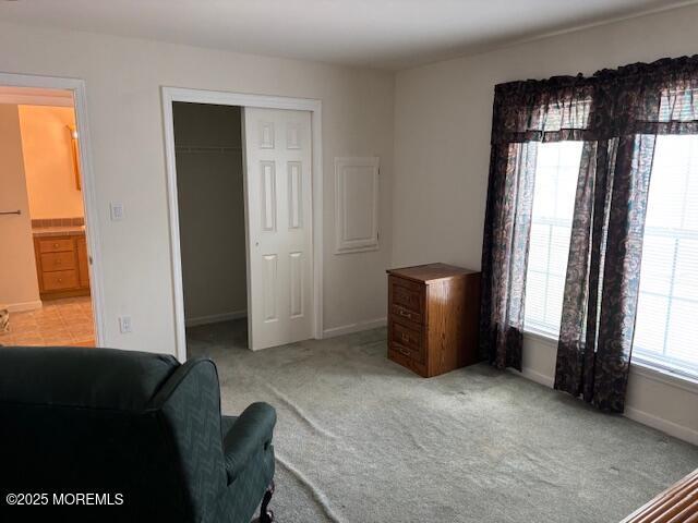 184 Pebble Beach Dr, Mays Landing, NJ 08330 - living area featuring light carpet