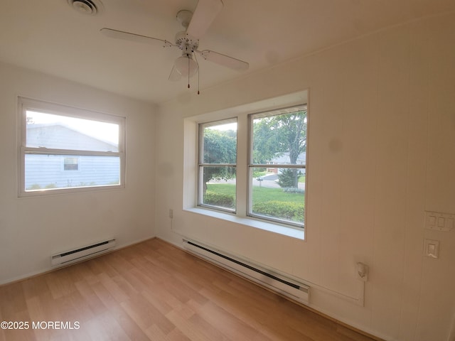 799 Hudson Pkwy, Whiting, NJ 08759 - spare room featuring baseboard heating, plenty of natural light, and light wood-style flooring