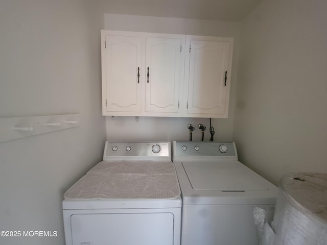 799 Hudson Pkwy, Whiting, NJ 08759 - washroom with washing machine and clothes dryer and cabinet space