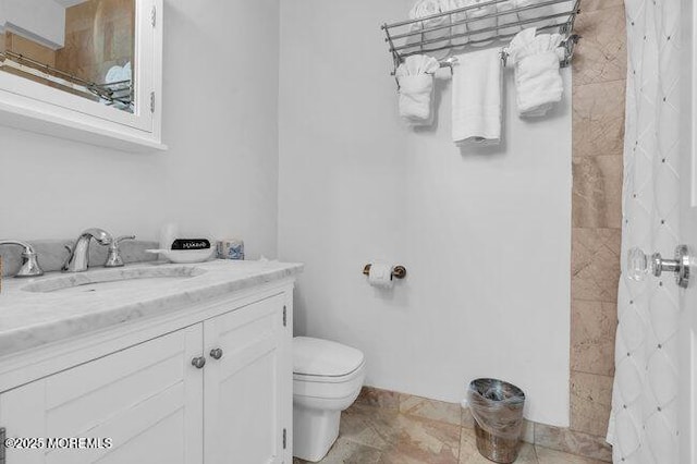 200 Monmouth Ave Unit 7, Spring Lake, NJ 07762 - full bath with vanity, toilet, and a shower with shower curtain