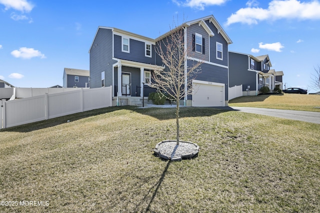 1980 Breakers Dr, Barnegat, NJ 08005 - traditional-style house featuring concrete driveway, a garage, and covered porch
