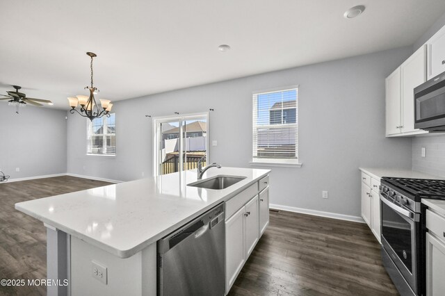 1980 Breakers Dr, Barnegat, NJ 08005 - kitchen featuring stainless steel appliances, a sink, plenty of natural light, and light countertops