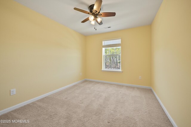 1980 Breakers Dr, Barnegat, NJ 08005 - spare room with a ceiling fan, light carpet, and baseboards